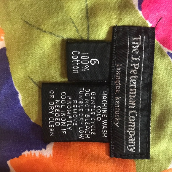 Dress flowers multicolored 100% cotton - Picture 4 of 4